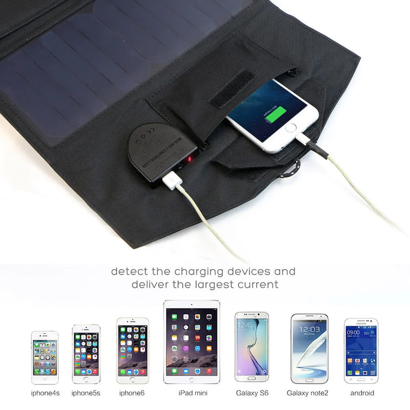 Flexible Foldable Solar Panel 5V 18V High Efficience Solar Battery Charger 21W Solar Phone Charger