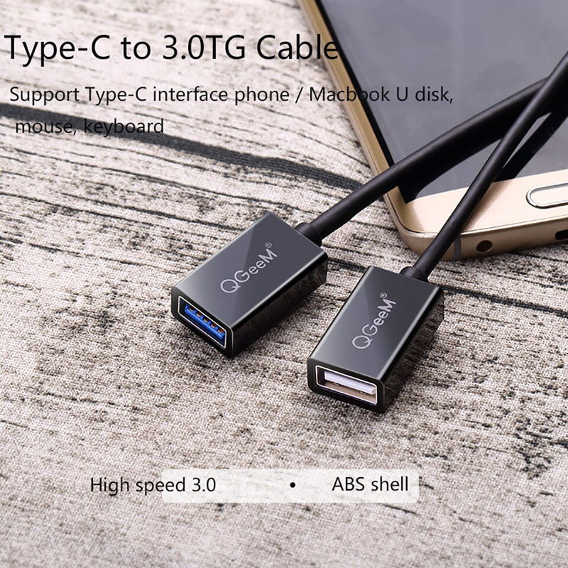 Type C USB 3.0 USB C OTG Cable USB 3.0 Type C Male to USB 3.0A Female OTG Host Cable Adapter