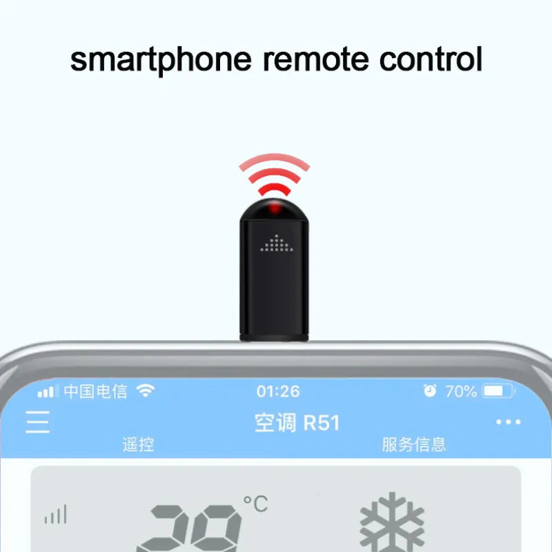 Smartphone Remote IR Blasters Type C USB for Lightning Universal Smart Infrared App Control Adapter