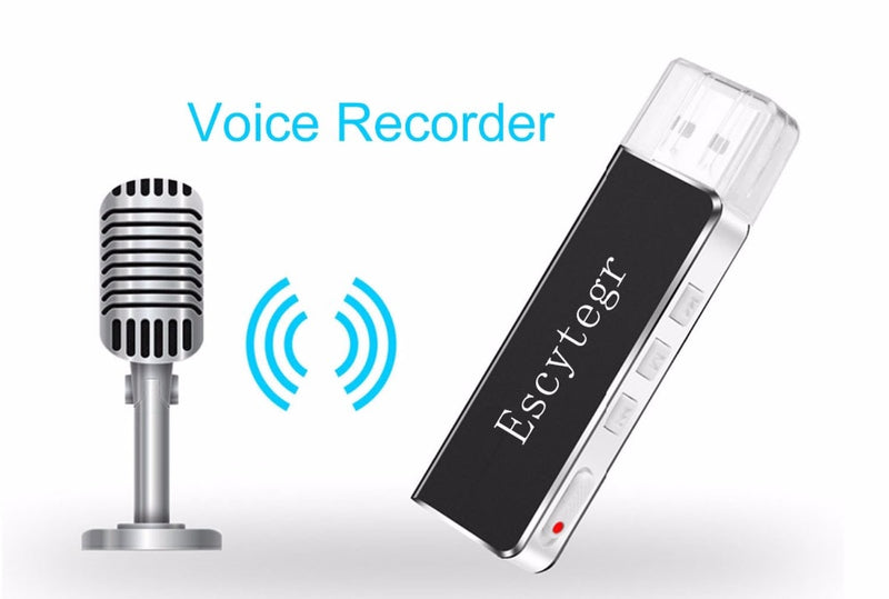 003 Escytegr Mini Voice Recorder Digital Sound Audio Recorder 8GB USB Flash Driver MP3 Player