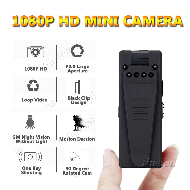 10 Hours Video Mini Camera 1080P Full HD Webcam Night Vision Motion Sensor Digital Audio Recorder