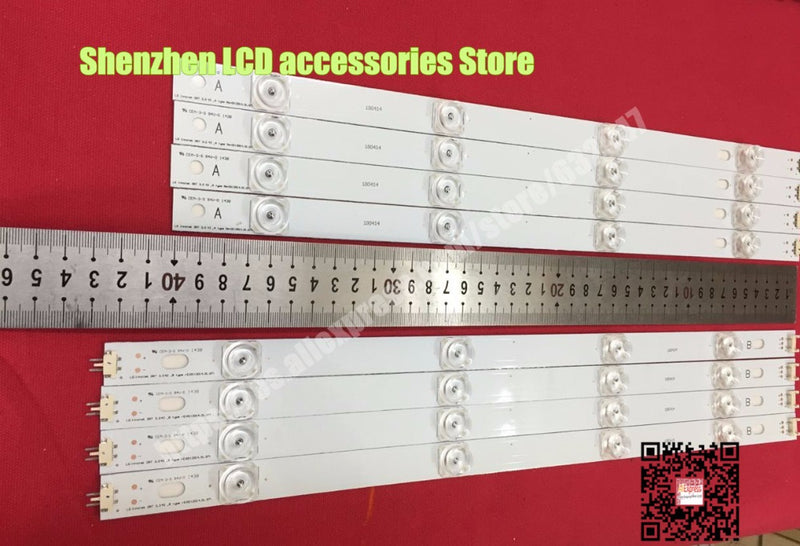 100%New LED Backligh strip 8 PCS/set =4PCS A + 4PCS B For LG TV 42LY320C LC420DUE INNOTEK DRT 3.0