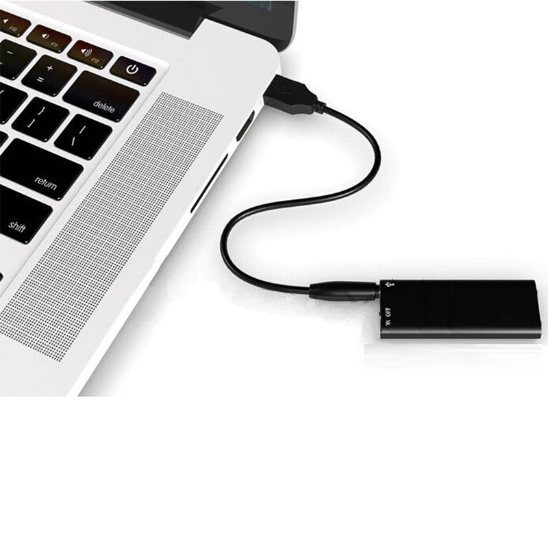 2 in 1 Mini Audio Voice Recorder Pen USB Flash Disk Ultra Slim Secret Digital Small MP3 8GB Player
