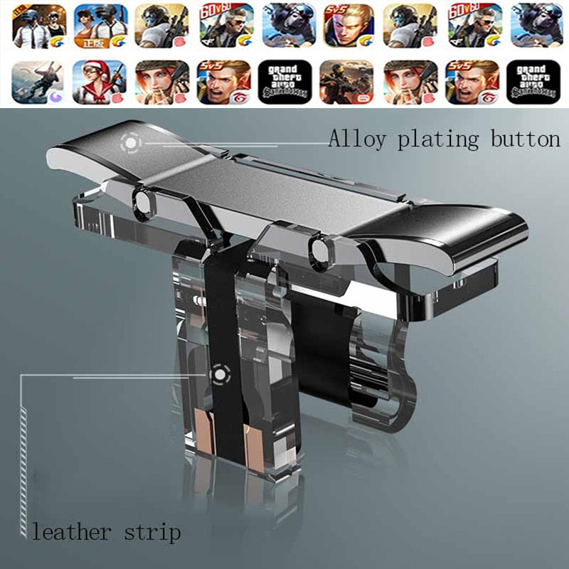 2PCS Gaming Trigger for Mobile Phone PUBG L1R1 Shooter Controller