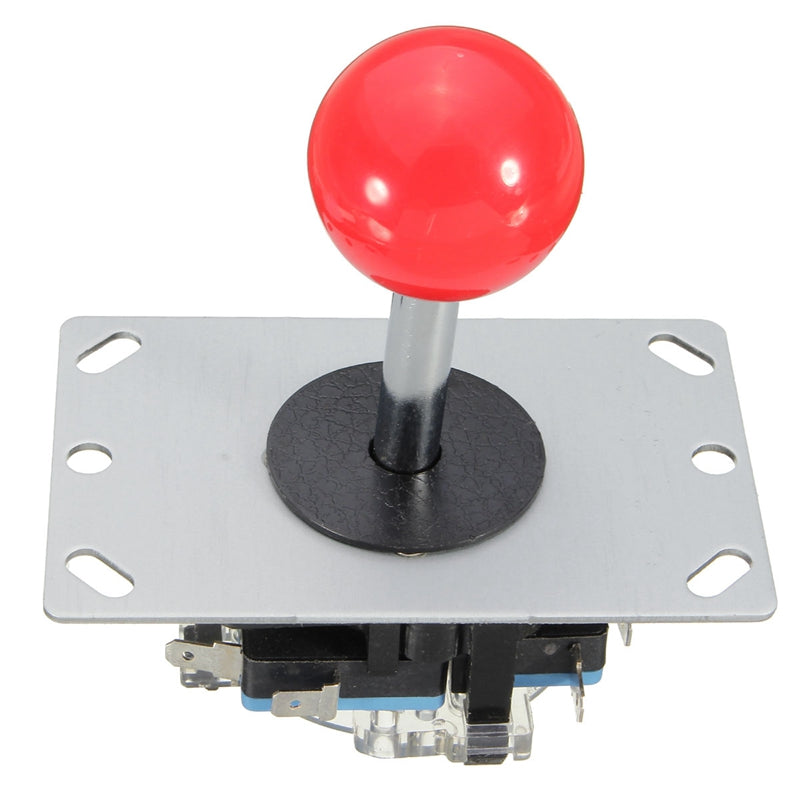 2pcs Arcade joystick DIY Joystick Red Ball 4/8 Way Joystick Fighting Stick Parts for Game Arcade