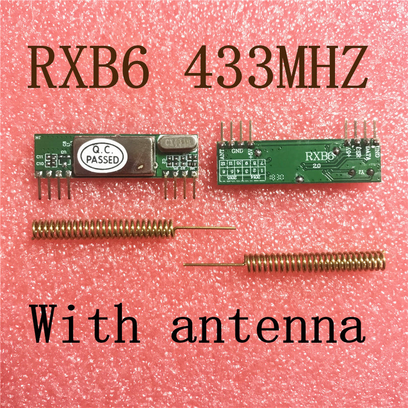 5pcs X RXB6 433Mhz Superheterodyne Wireless Receiver Module With antenna