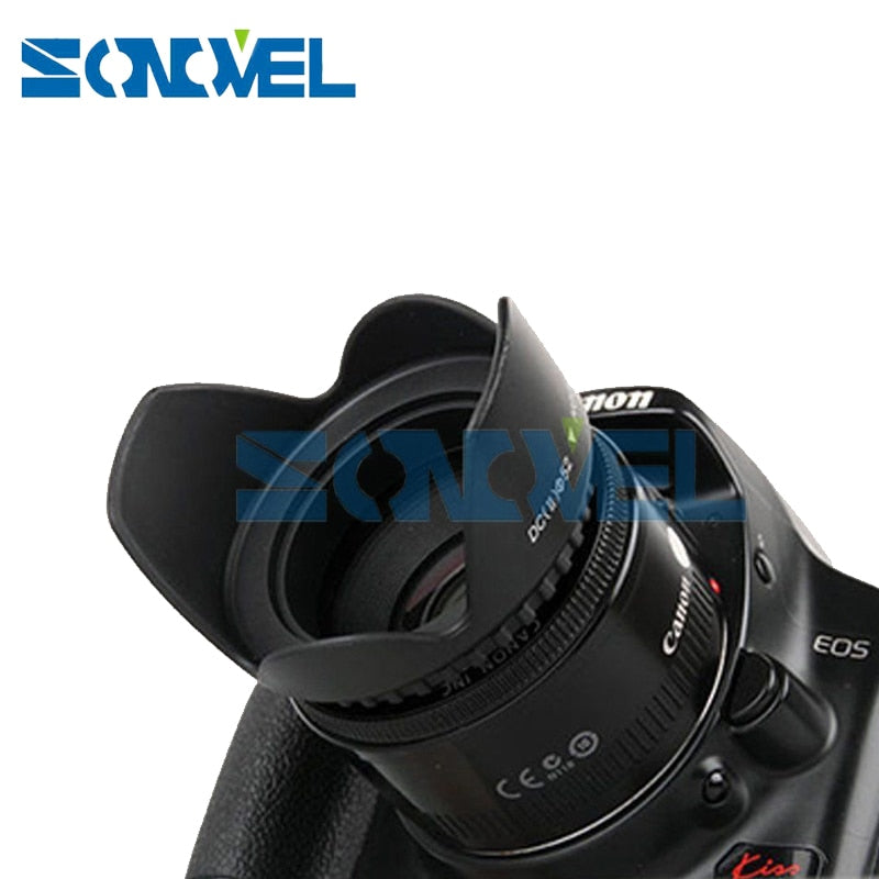 Screwed Flower Petal Sunshade Lens Hood for Nikon Canon Sony Fuji Olympus DSLR Camera