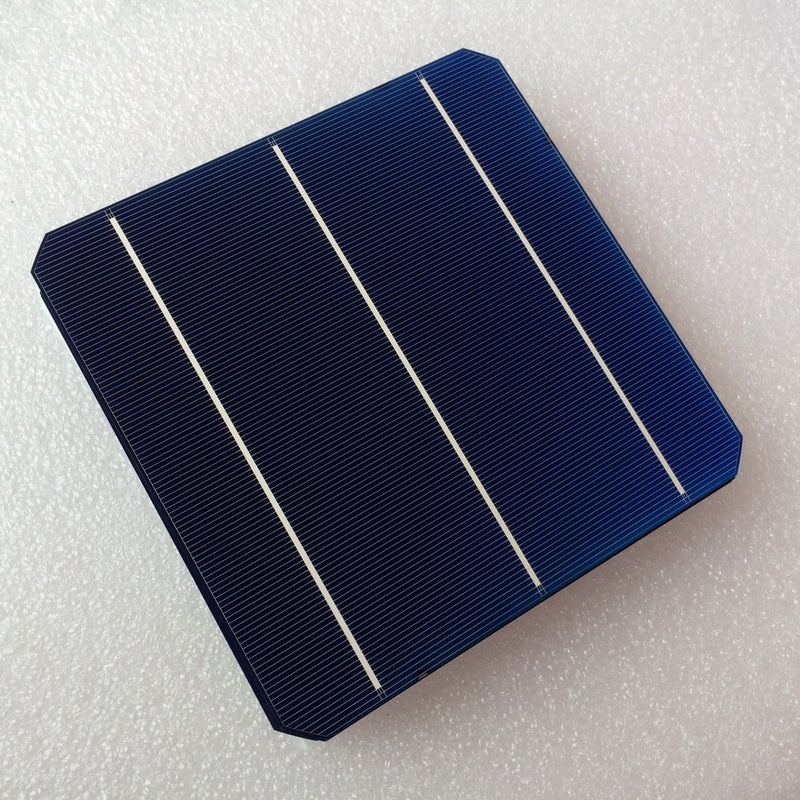 5.2W 156mm monocrystalline Mono solar cell 6x6'+enough PV Ribbon(10m Tab Wire+3m Busbar Wire) for