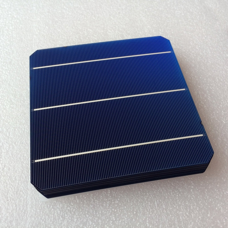 5.2W 156mm monocrystalline Mono solar cell 6x6'+enough PV Ribbon(10m Tab Wire+3m Busbar Wire) for