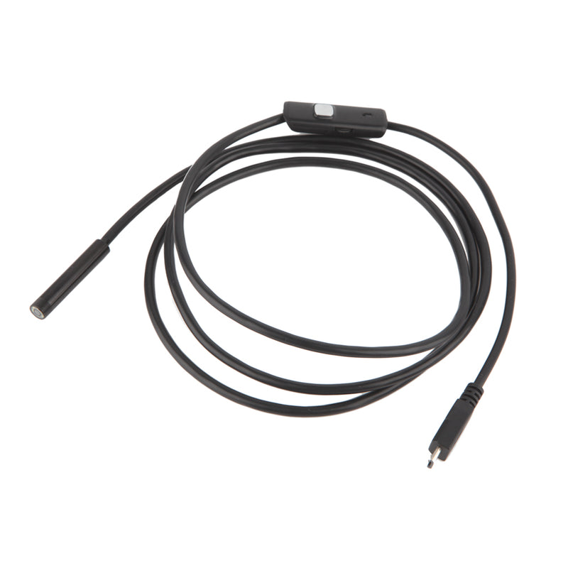 7mm Inspection Pipe 1m 2m Endoscope Waterproof Mini USB Camera Snake Tube with 6 LED Borescope For