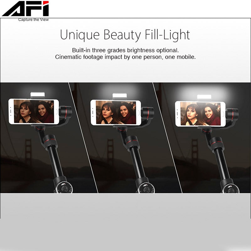 AFI V5 Stabilizer For Phone Gimbal Selfie Sticks 3-Axis Handheld Smartphone Stabilizer Cellular