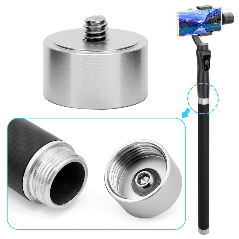 Aluminum 1/4 Adapter Screws Tripod Adapter for Extension Rod  for G6 G5 SPG Live G4 Series