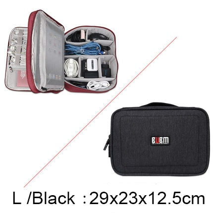Travel Cable Cord Bag Accessories Gadget Gear Storage Cases for Various USB, Phone, Charger & Cable