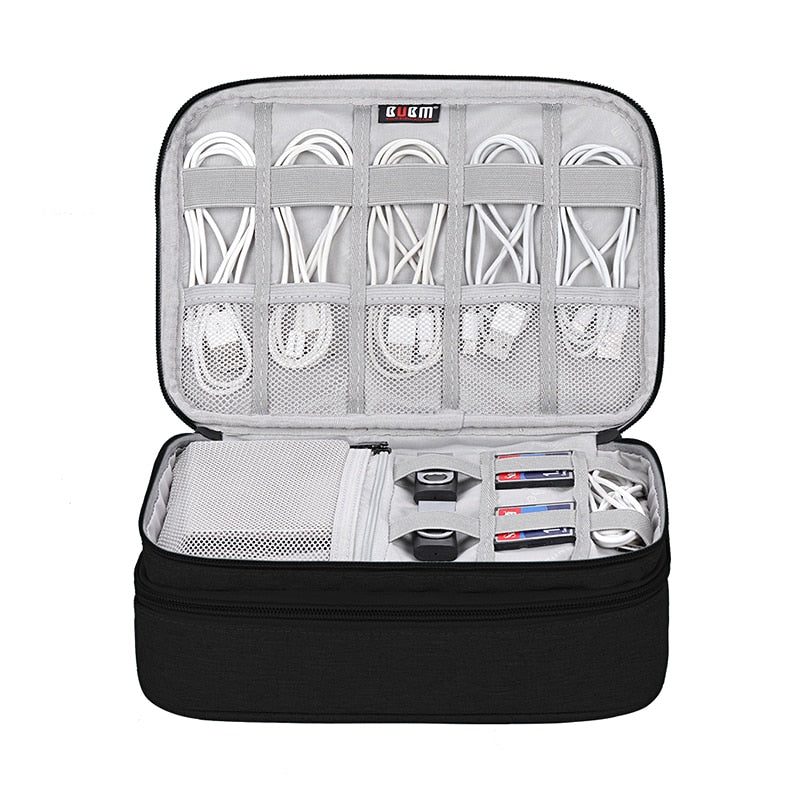 Electronics Organizer Travel Gadget Accessories Storage Bag for USB Cables, Chargers and Hard Disk