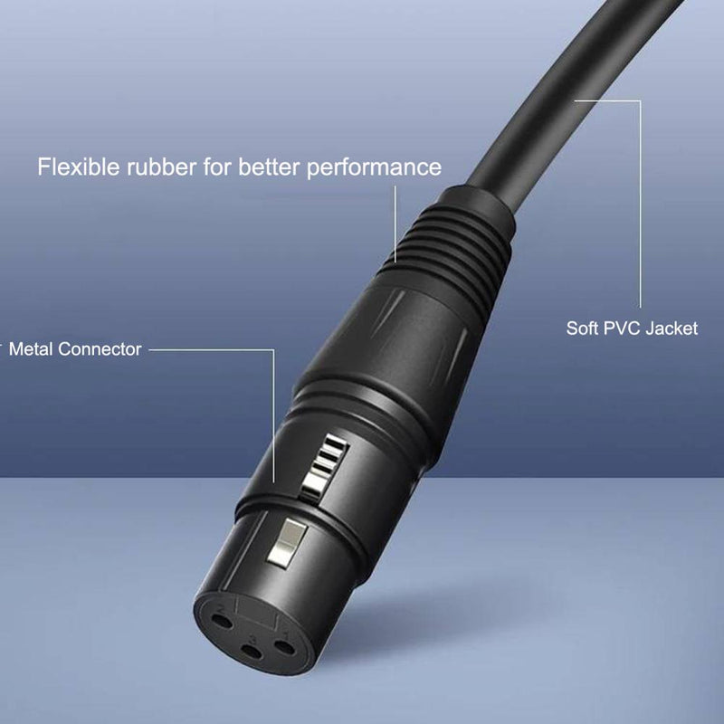Bochara XLR Cable Male to Female M/F OFC Audio Cable Shielded