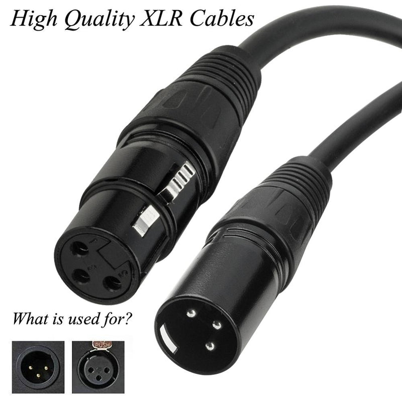 Bochara XLR Cable Male to Female M/F OFC Audio Cable Shielded