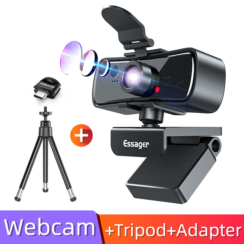 C3 1080P Webcam 2K Full HD Web Camera USB Web Cam with Microphone Autofocus WebCamera