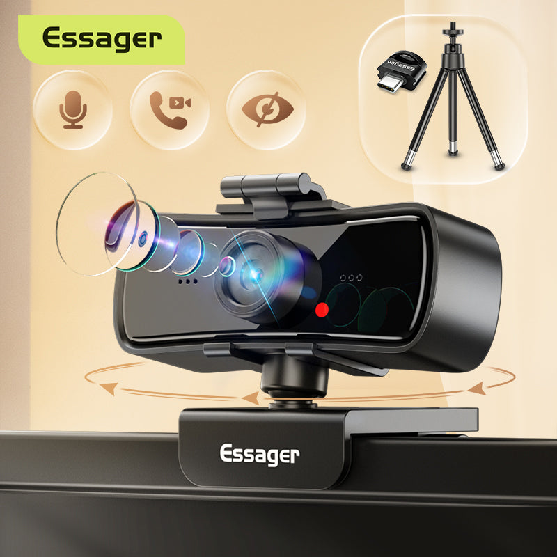 C3 1080P Webcam 2K Full HD Web Camera USB Web Cam with Microphone Autofocus WebCamera