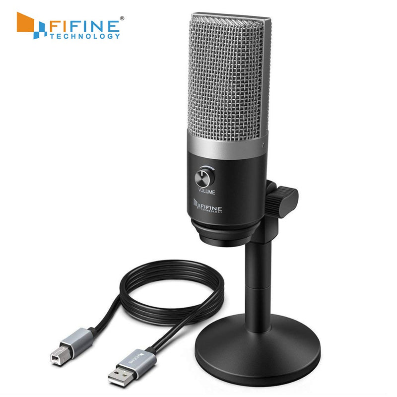 FIFINE USB Microphone for Mac laptop and Computers for Recording Streaming Twitch Voice overs