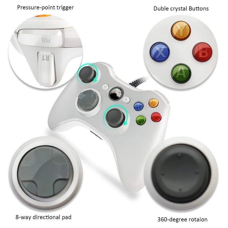 For Xbox 360 USB Wired Gamepad Support Win7/8/10 System Controle Joystick For XBOX360 Slim/Fat/E