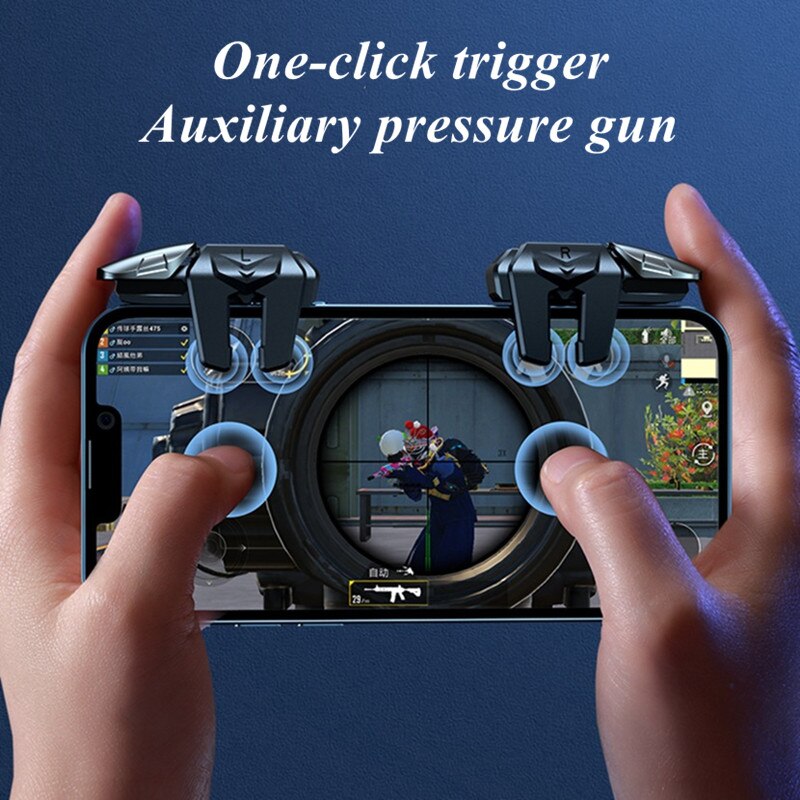 G21 Mobile Phone Game Trigger for PUBG Gaming Controller Aim Shooting L1 R1 Alloy Key Button