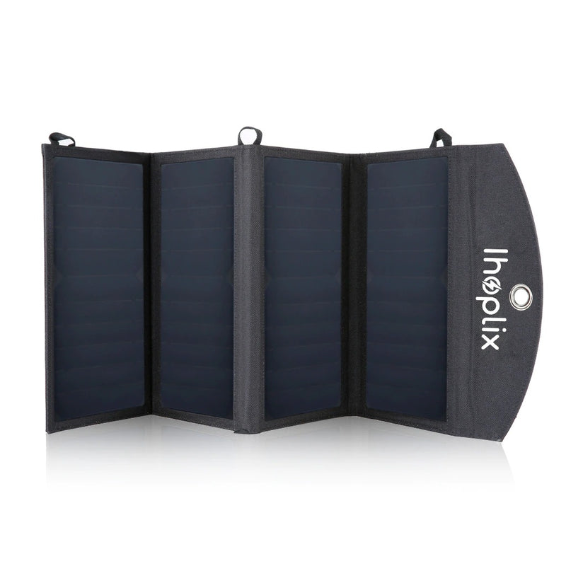 Foldable Portable Charger 25W Solar Panel 5V2A Portable Kit Solar Charger Dual USB Output