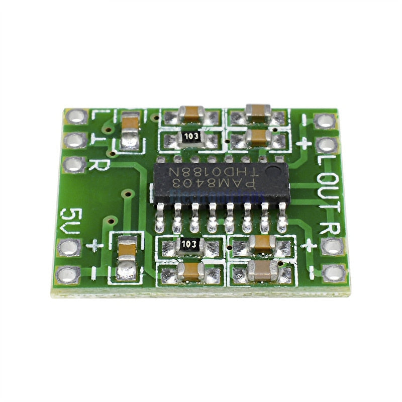 Hifivv audio 2x3W Mini Digital Power Amplifier Board for Class D Stereo Audio Amplifier Module 5V