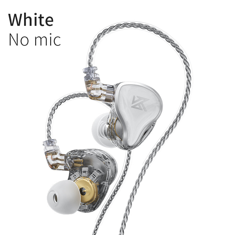 KZ ZAS 16 Units Earphones 7BA+1DD Dynamic hybrid Earbuds HiFi Bass Noise Cancelling in Ear Monitors