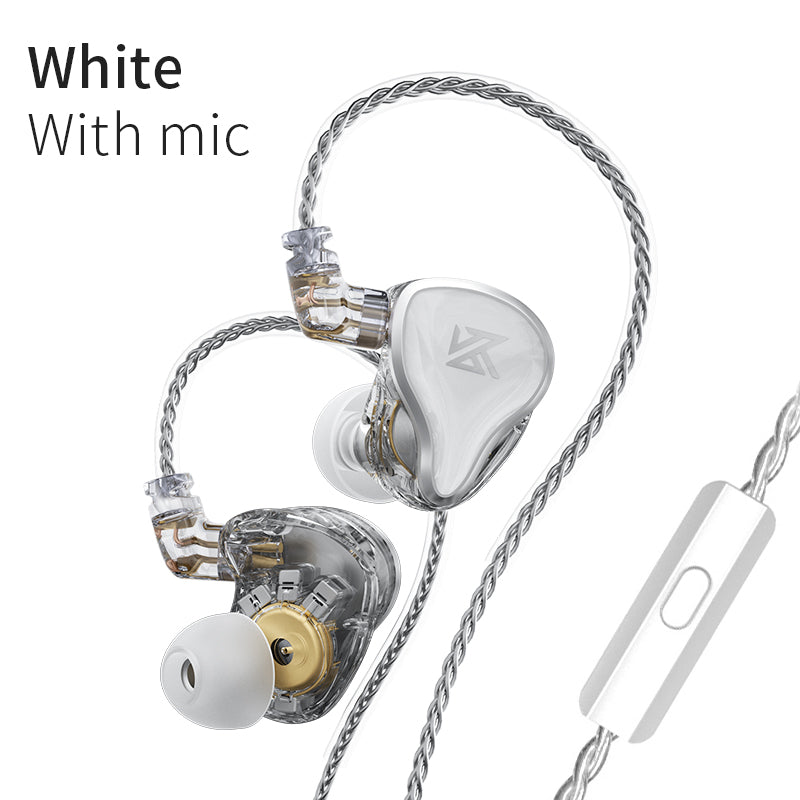 KZ ZAS 16 Units Earphones 7BA+1DD Dynamic hybrid Earbuds HiFi Bass Noise Cancelling in Ear Monitors