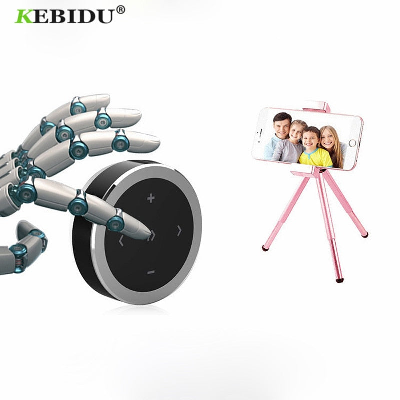 Kebidu Wireless Bluetooth Media Steering Wheel Remote Control mp3 Music Play for Android IOS