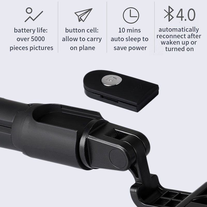 Lewinner 3 in 1 Wireless Bluetooth Selfie Stick Mini Tripod Extendable Monopod Universal