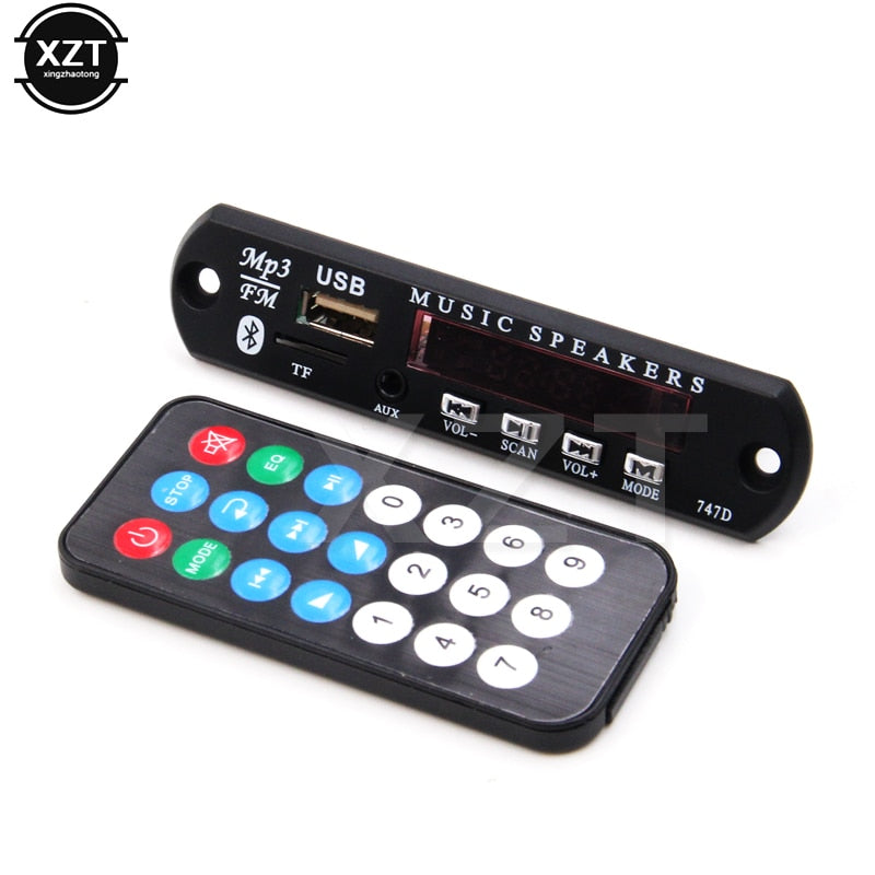 Music Speaker Decoder Board Micro USB MP3 Power Supply FM Radio MP3 DC 12V Audio Module with