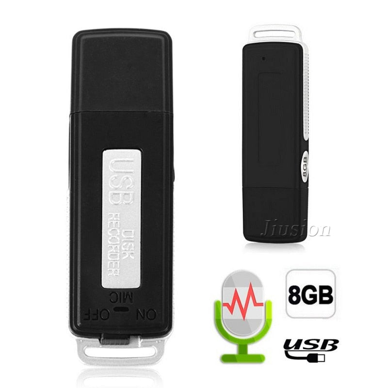 Original 8GB U Disk Audio Pen Mini Digital USB Voice Recorder Secret Rechargeable Dictaphone for