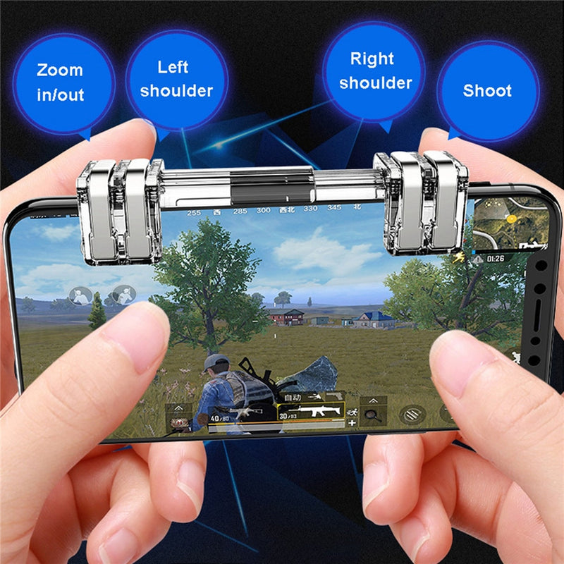 PUBG Mobile Trigger Gamepad Controller Sensitive Touch L1R1 Fire Button Shooter Grip Trigger Aim Key