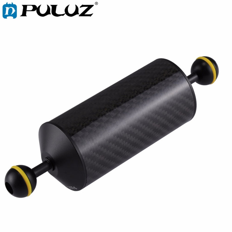 PULUZ Carbon Fiber Float Buoyancy Aquatic Arm Dual Ball Floating Arm Diving Camera Underwater Diving