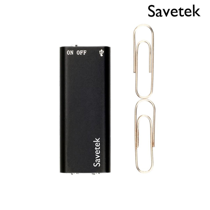 Savetek Smallest Mini USB Pen Voice Activated 8GB 16GB Digital Voice Recorder With Mp3 Player