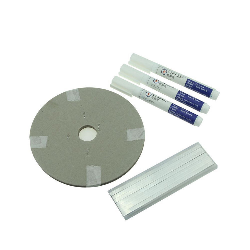 Solar Cell PV Ribbons Strip 60M Tabbing Wire + 6M Busbar Wire Tape + 3 Pcs Flux Pen For DIY Solar