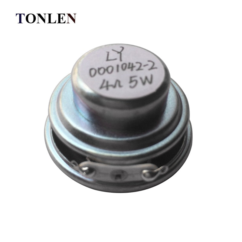 TONLEN 2Pcs 40mm Full Range Speaker 1.5inch 5W 4ohm HiFi Rubber Side Speakers DIY Portable Bluetooth