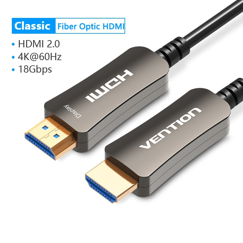 Fiber Optic HDMI 2.0 Cable for Xiaomi Mi Box HDMI Cable 4K/60Hz Audio Cable Switch Splitter