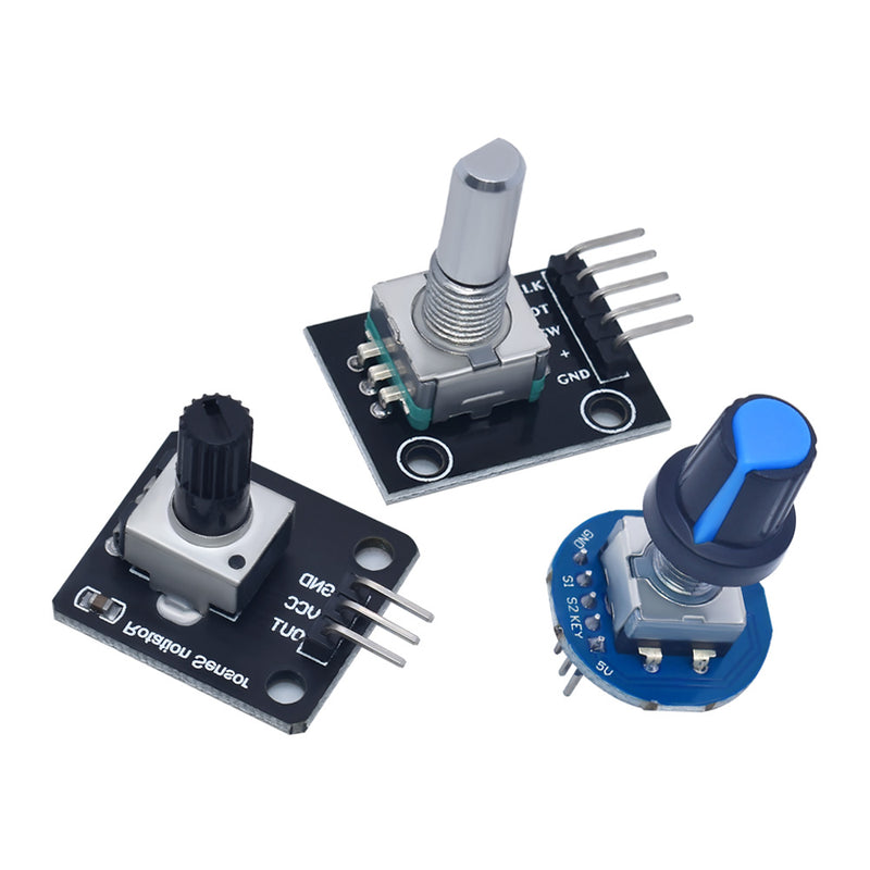 Rotary Encoder Module for Arduino Brick Sensor Round Audio Rotating Potentiometer Knob Cap EC11