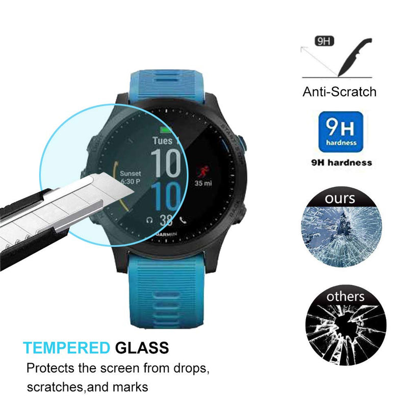 Tempered Glass Screen Protector Film for Garmin Forerunner 935 945 245 245M 45