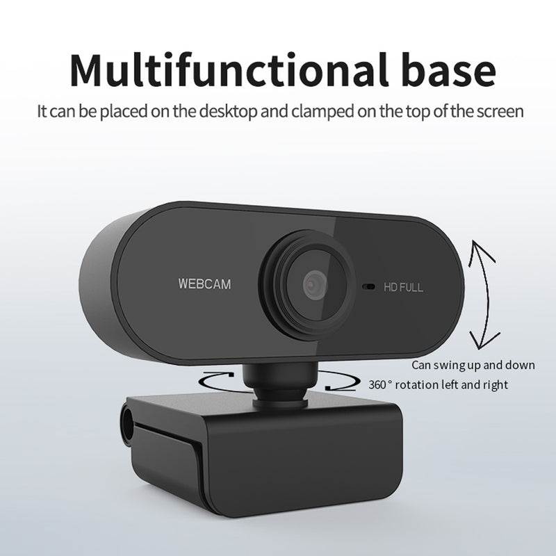 Webcam 1080P Full HD Web Camera with Microphone USB Plug Web Cam for PC, Mac & Desktop