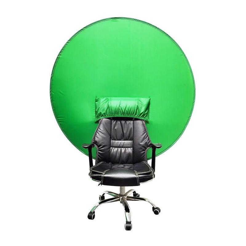 Green Screen Photography Props Portable Back of Chair Mounted Chroma Key Background