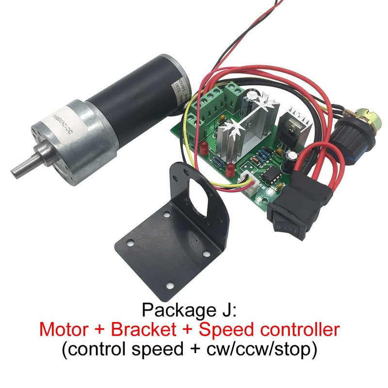 DC Gear Motor Reductor Engine High Speed High Torque Reversible DC Reversible Reduction Geared