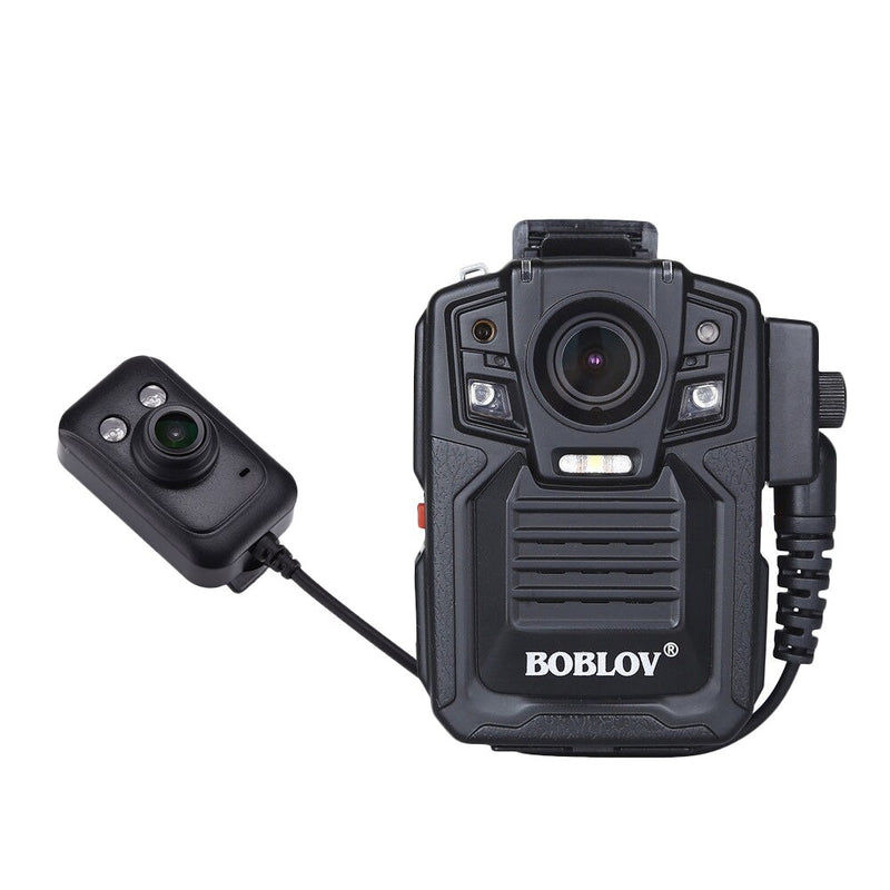 HD66-02 64GB HD 1296P Body Camera 2.0 LCD Police Mini Camera Video Recorder with External HD Lens