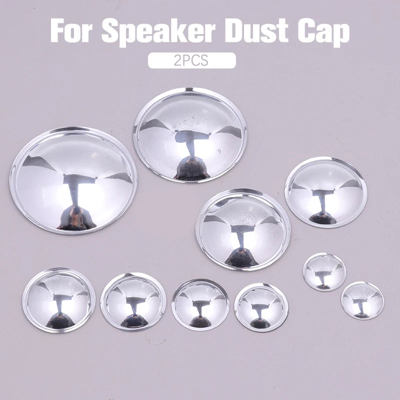 20/22/24/27/30/36/40/45/50/54mm Speaker Dust Cap Woofer Loudspeaker Dust Cover Bright-Silver Audio