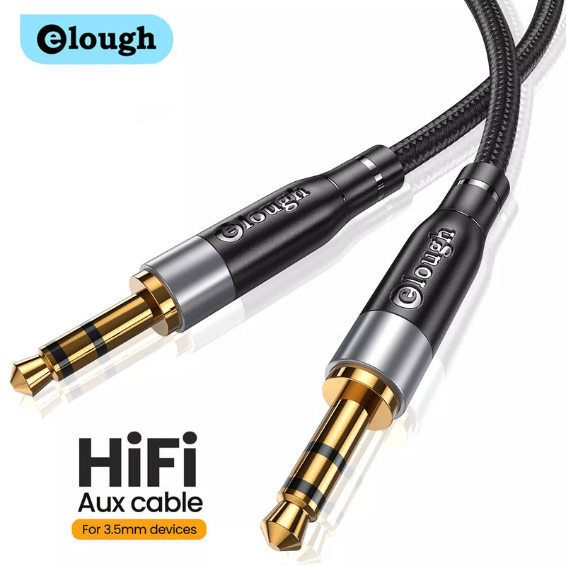 Elough Audio Extension Cable Jack 3.5mm Male to Female 3.5mm Male to Male Audio Aux Cable
