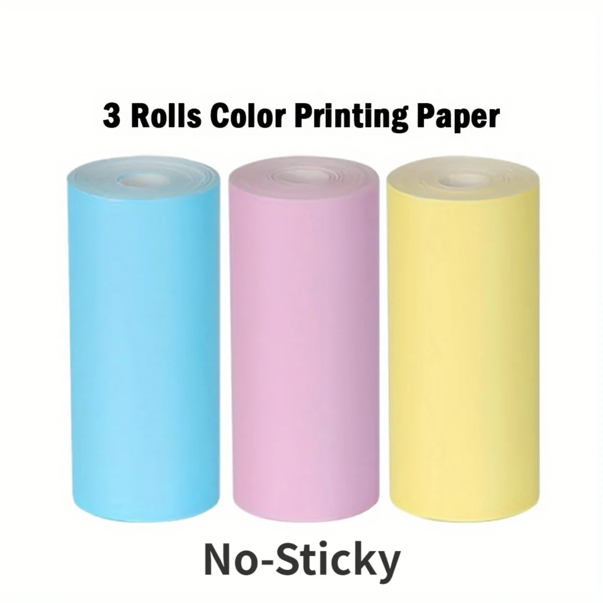 16 Rolls Self-Adhesive Thermal Printer Paper – 57x25mm for Mini Inkless Portable Printers