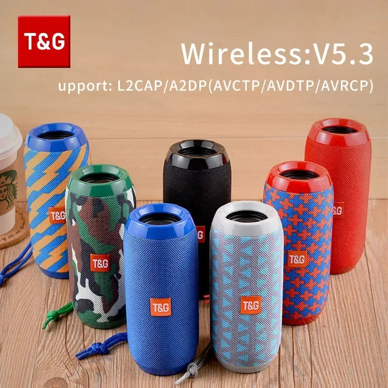 T&G TG117 Bluetooth Speaker – Portable Waterproof Wireless Speaker with Stereo Surround & TF Support