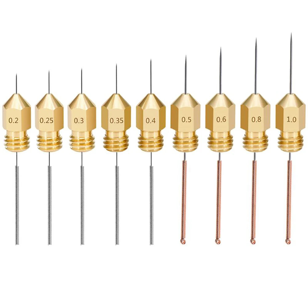 3D Printer Nozzle Cleaning Kit – Stainless Steel Cleaning Needles (10PCS, 0.15-1.0mm)